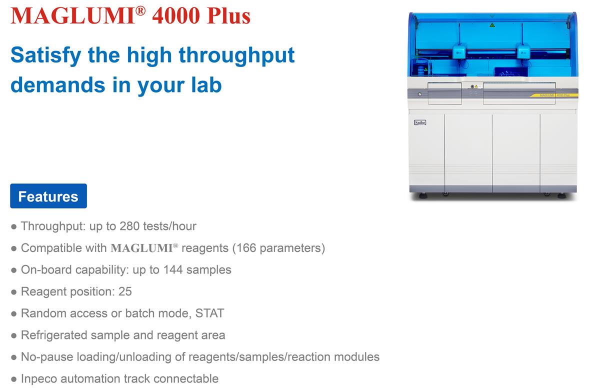 MAGLUMI 4000 Plus Spectra Group Diagnostics